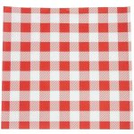 NonBranded CL657 Červený pergamenový papír Gingham 250 × 250mm – Hledejceny.cz