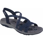 tm.MODRÉ DÁMSKÉ SANDÁLY SKECHERS REGGAE SLIM TURN IT UP 163117 NVY – Zboží Dáma