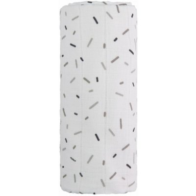 T-tomi Velká bavlněná TETRA osuška ŠEDÉ ČÁRKY 120*120cm – Zboží Dáma