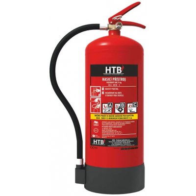 HTB práškový hasicí přístroj P9F/MM - 9 kg, třída A, B, C, účinnost 34A/233B/C – Zboží Dáma