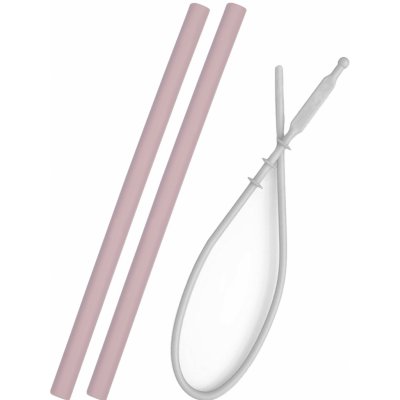 Minikoioi Brčko silikonové 2 ks s kartáčkem Pinky Pink – Sleviste.cz