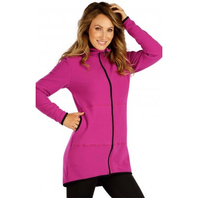 Litex dámská fleecová mikina 7E255 tmavě šeříková – Zboží Dáma