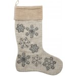 Bloomingville Vánoční punčocha Ahsan, béžová barva, textil – Hledejceny.cz