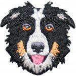 Nažehlovací nášivka Border Kolie 4 x 4 cm – Zboží Dáma