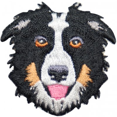 Nažehlovací nášivka Border Kolie 4 x 4 cm – Zboží Dáma