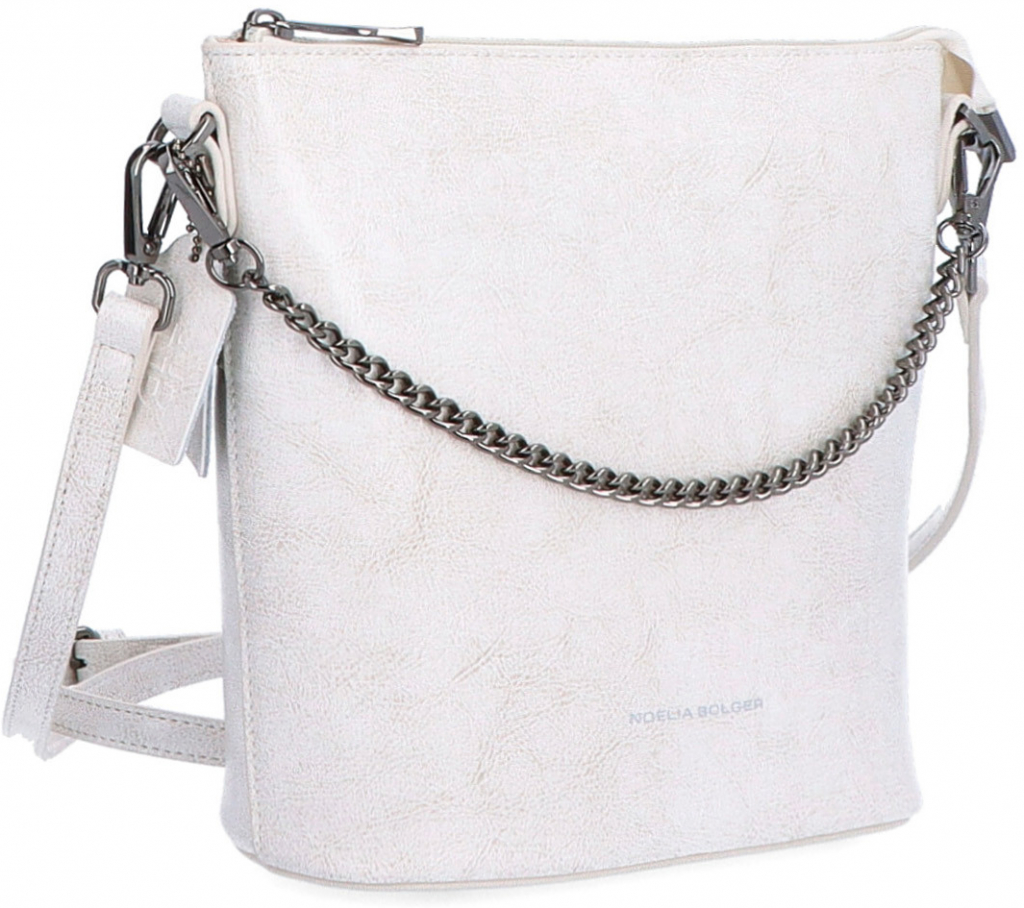 Noelia Bolger kabelka crossbody bílá NB 0048 OW