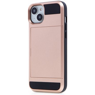 AppleMix Apple iPhone 15 Plus - plastový / gumový - odolný - Rose Gold zlaté