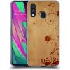 Pouzdro a kryt na mobilní telefon Samsung Pouzdro Head Case Samsung Galaxy A40 WOODART SWIRL