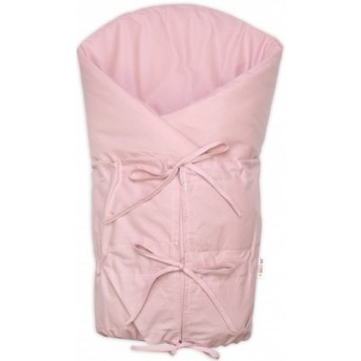 Baby Nellys Klasická retro zavinovačka NATURE šněrovací s výplní pudrová – Zboží Dáma