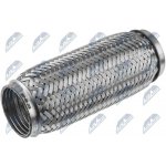 NTY Pružná spojka výfuku 57MM X 200MM/ocelový nerezová (UV-005)