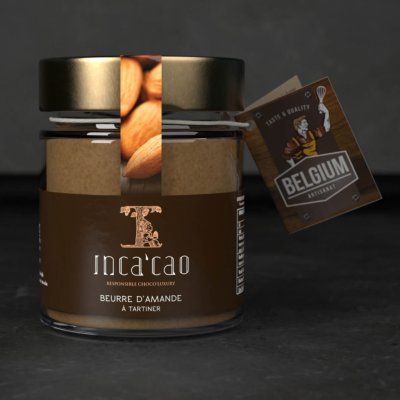 Incacao Belgium Mandlové máslo s krémovou texturou 125 g – Zboží Mobilmania