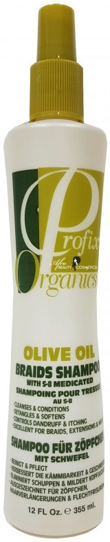 Profix Organics šampón ve spreji s olivovým olejem na copánky a příčesky 355 ml