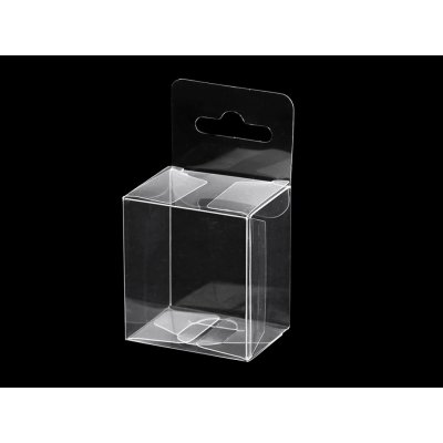 Plastová krabička k zavěšení transparent 50 ks – Hledejceny.cz