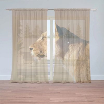 Záclony Lvice 2: 2 ks - 150x250 cm - Sablio – Hledejceny.cz
