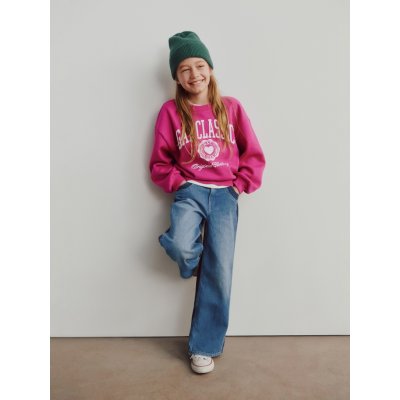 GAP Dětské džíny Stride Wide Modrá – Zboží Dáma