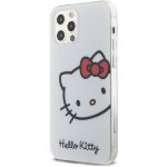 AppleMix HELLO KITTY Apple iPhone 12 / 12 Pro - hlava Hello Kitty - plastový / gumový - bílé
