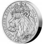 Česká mincovna Stříbrná dvouuncová mince Český lev stand 62,2 g