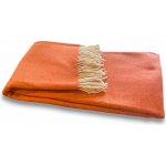 Balkanova Vlněná deka Egea merino 3 oranžová extra jemná 200x140 – Sleviste.cz