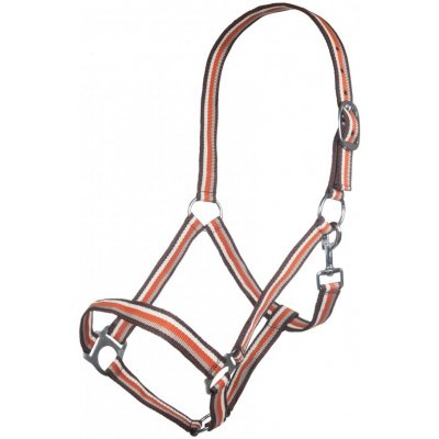 HKM Ohlávka Linz černá šedá bílé růžová – Zboží Dáma