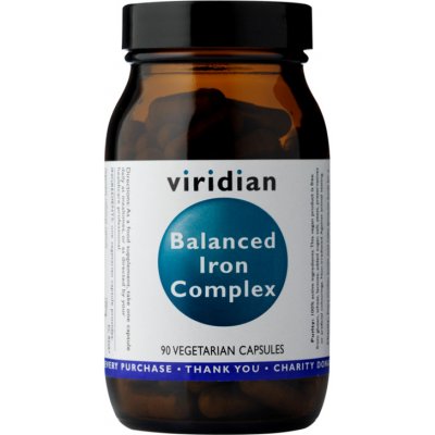 Viridian Železo s Vitamínem C a B12 vegan 90 kapslí