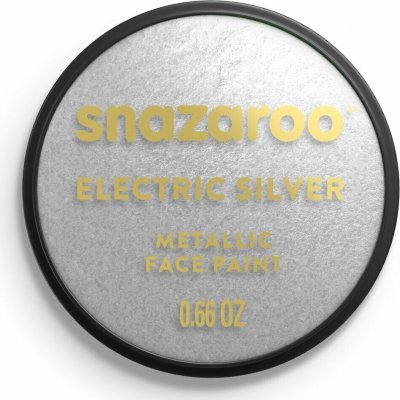 Snazaroo barva na obličej metalická 18 ml stříbrná – Hledejceny.cz