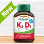 Jamieson Vitamíny K2 120mcg a D3 1000 IU 30 kapslí – Hledejceny.cz