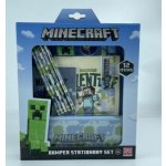 CurePink: Set 12 školních potřeb Minecraft: Characters 25 x 27 x 4 cm – Hledejceny.cz