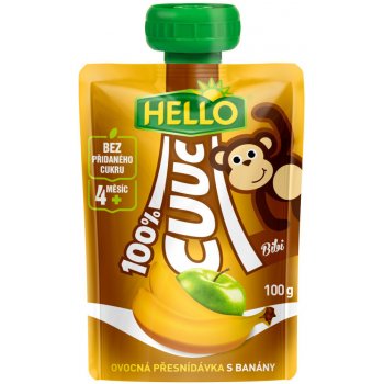 Hello Cuuc 100% s banány 12 x 100 G