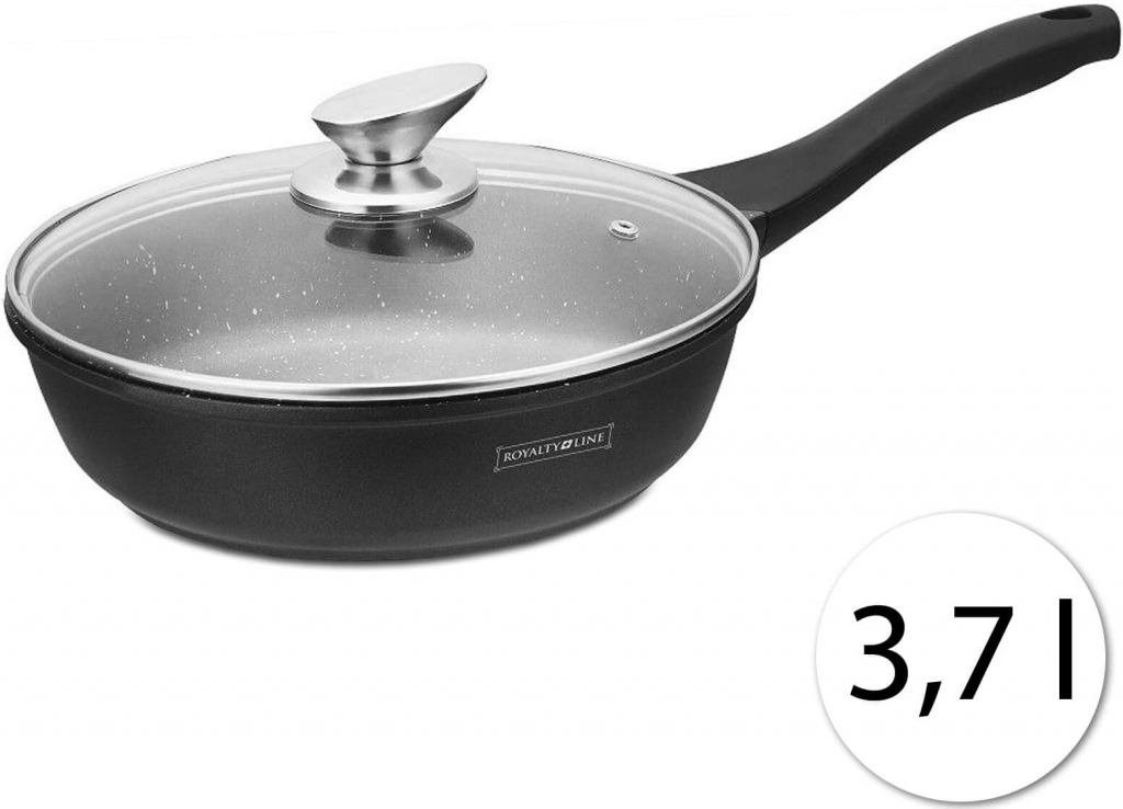 Royalty Line Wok mramorová pánev s poklicí 28 cm