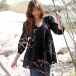 Blancheporte halenka s anglickou krajkou černá – Zboží Dáma