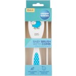 Canpol hřeben a kartáč de Luxe Transparent zajíček – Zboží Dáma