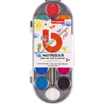 Bruynzeel Sada dětských vodových barev 12ks