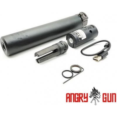 Angry Gun QD SOCOM762 14 mm levotočivý nasvětlovací černý – Zboží Mobilmania