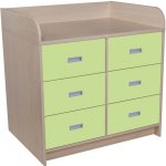 Přebalovací pult se šesti zásuvkami – Zboží Dáma