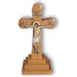 Dřevěný kříž na podstavci – „IC XC NIKA“ – Zboží Dáma