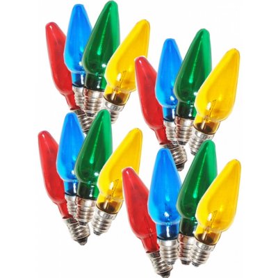 Žárovky pro řetěz LED ASTERIA Filament E-10 14V/0,2W 16ks MIX barevné 1ks – Hledejceny.cz