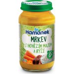Hamánek Rýže s karotkou a hovězími kousky 230 g – Hledejceny.cz