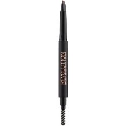 Makeup Revolution Duo Brow Definer tužka na obočí Light Brown 0,15 g