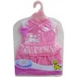 Made Oblečení pro panenku Růžové šaty 42cm – Zboží Mobilmania