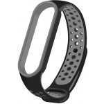 Xiaomi Mi Band 7 náhradní náramek Sportovní prodyšný perforovaný černo-šedá MBSCZ-7SCESE – Zboží Živě