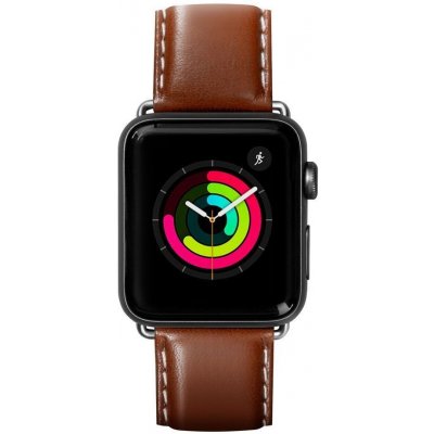 Laut Oxford kožený řemínek pro Apple Watch 45mm / 44mm / 42mm - hnědý LAUT-AWL-OX-BR – Zboží Živě
