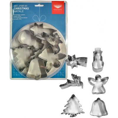 Paderno Vykrajovátka nerez sada 6ks (Vánoce) tvar: 3,5-8cm, v.3cm – Hledejceny.cz