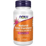 Now Foods Foods Beta-karotén Natural 7500 mcg 180 kapslí – Hledejceny.cz