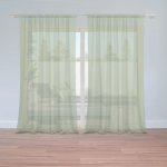 Sablio Záclony Zelená serene: 2ks 150x250cm – Hledejceny.cz