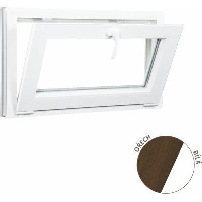 ALUPLAST Sklopné ořech/bílé 100x50 – HobbyKompas.cz
