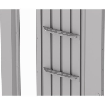 Biohort Držák na nářadí pro domky Neo stříbrný 2 ks, 30 x 5 x 3,5 cm – Zboží Mobilmania