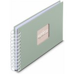 Hama album klasické spirálové FINE ART 24x17 cm, 50 stran, sage, bílé listy – Hledejceny.cz
