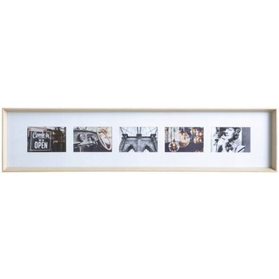Atmosphera Rámeček na 5 fotografií AXEL, 22 x 97 cm, béžový – Zboží Živě