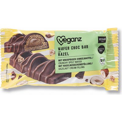 Veganz Oplatka s oříškovou náplní v čokoládě BIO 30 g – Zboží Mobilmania