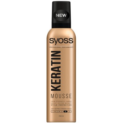 Syoss Keratin Mousse pěnové tužidlo extra silná pružná fixace vlasů 250 ml – Sleviste.cz